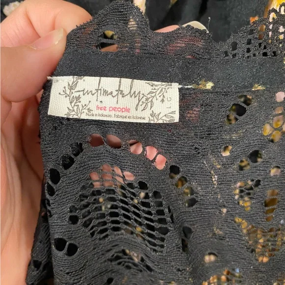 Free People Intimately Morning Song Printed Maxi Slip Dress Women Large Tank Top - Picture 10 of 12